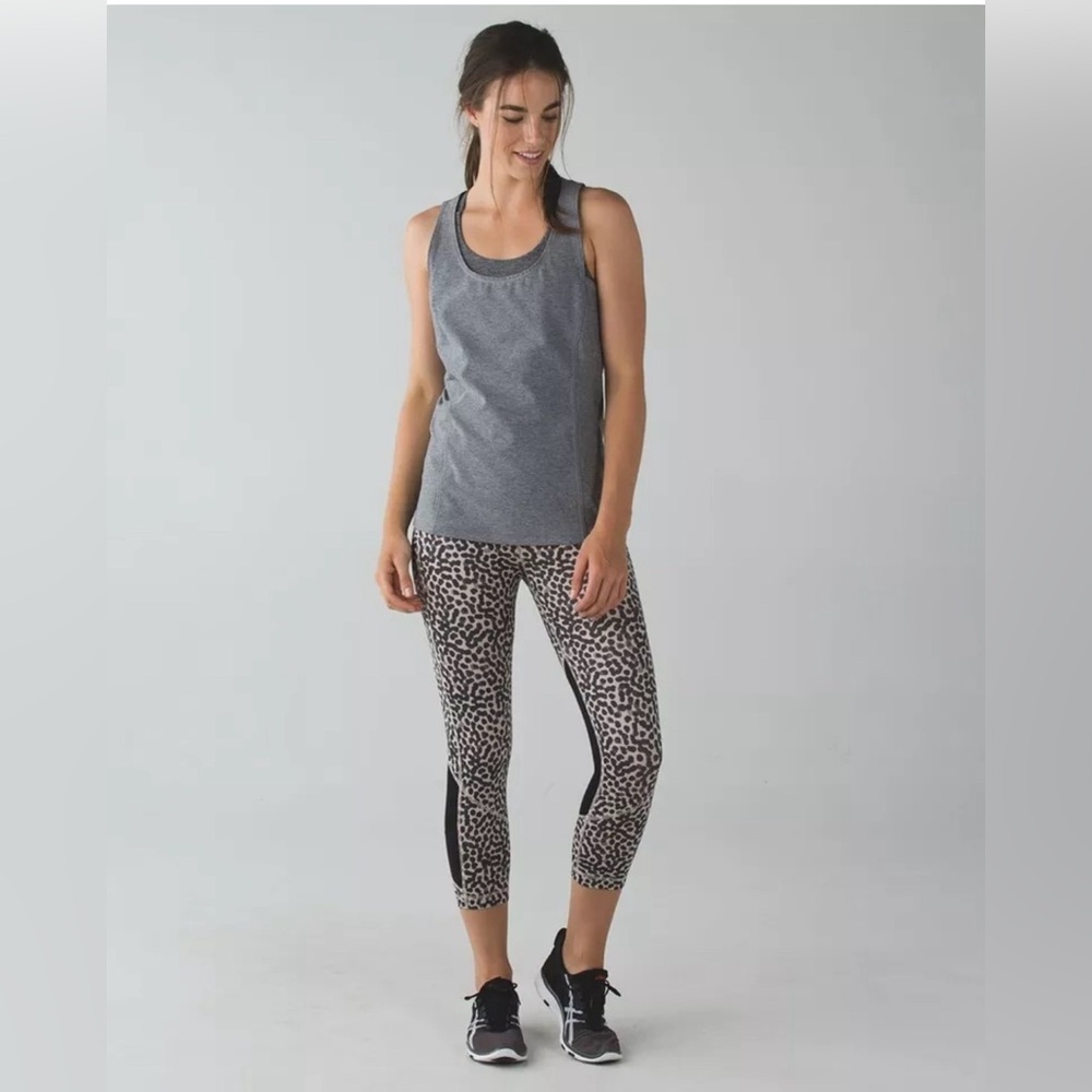 Lululemon pace rival crop mid rise leggings size 6 - Picture 2 of 11